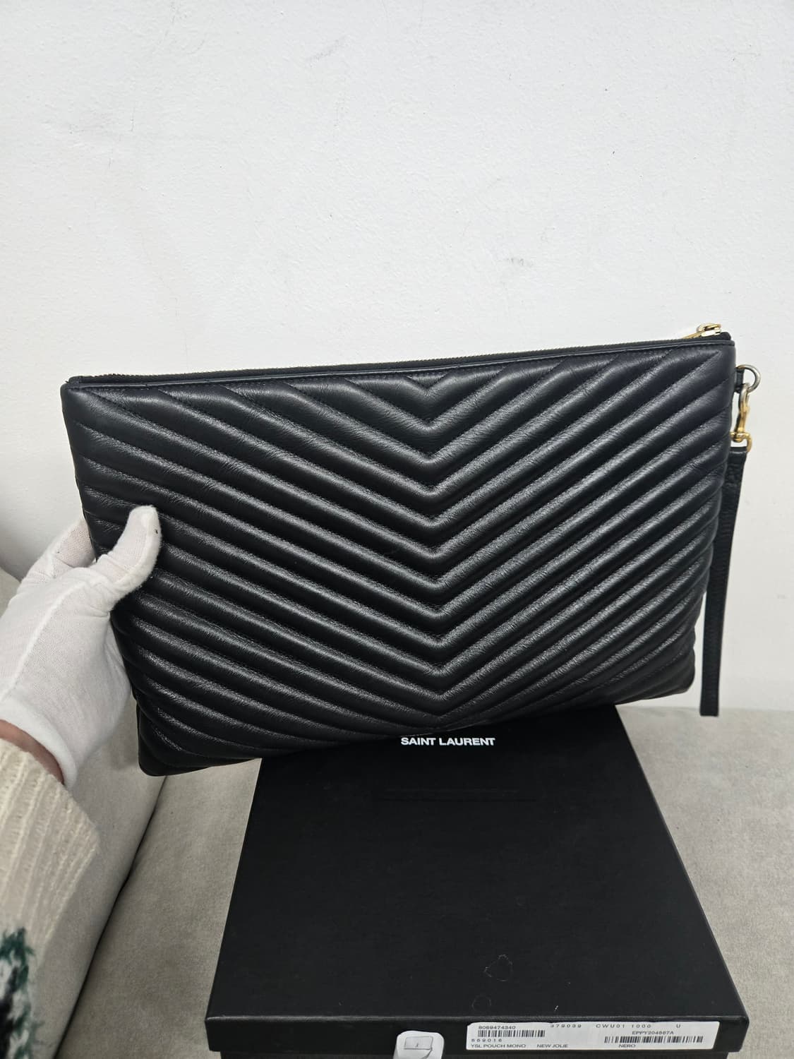 [보증서 정품] 입생로랑 마틀라세 클러치 라지 상품이미지6