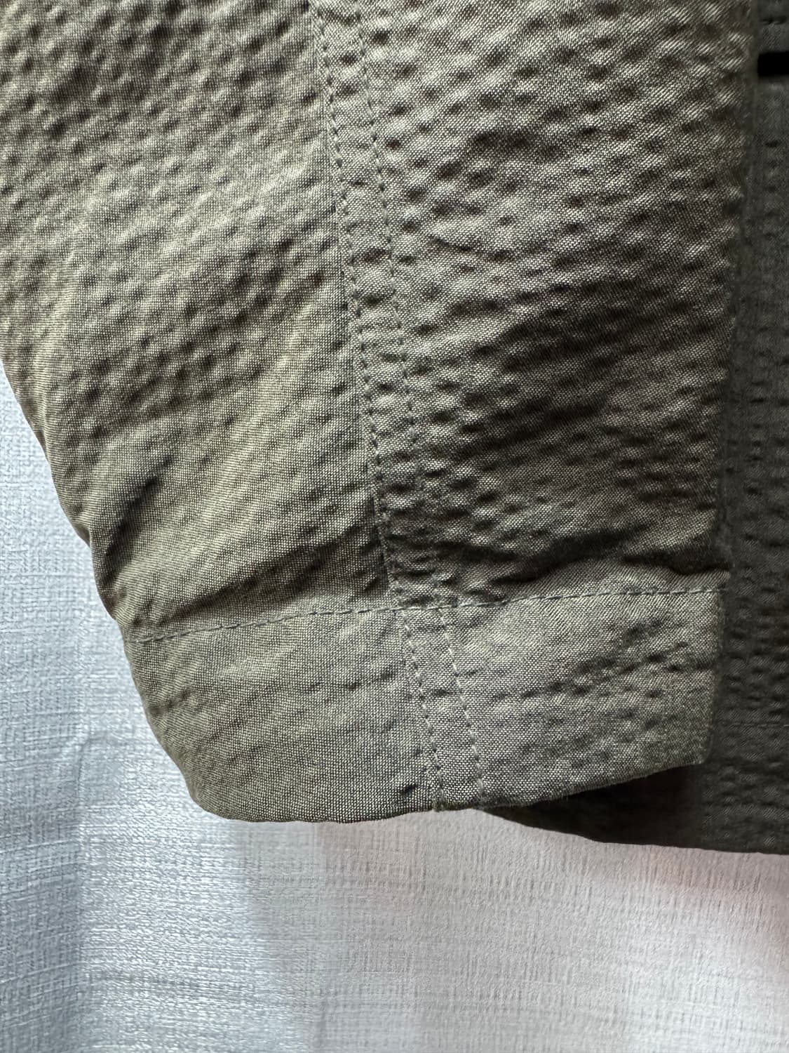 커스텀멜로우 22시즌 시어서커 필드 카키자켓 95(L) 상품이미지4