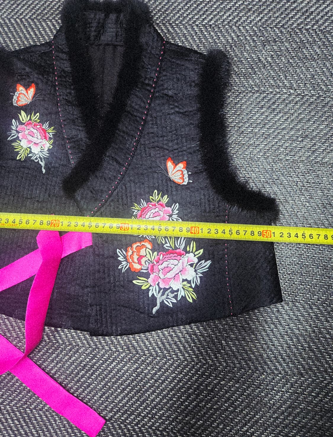 한복 밍크 누빔 겨울 조끼 한복배자 상품이미지5