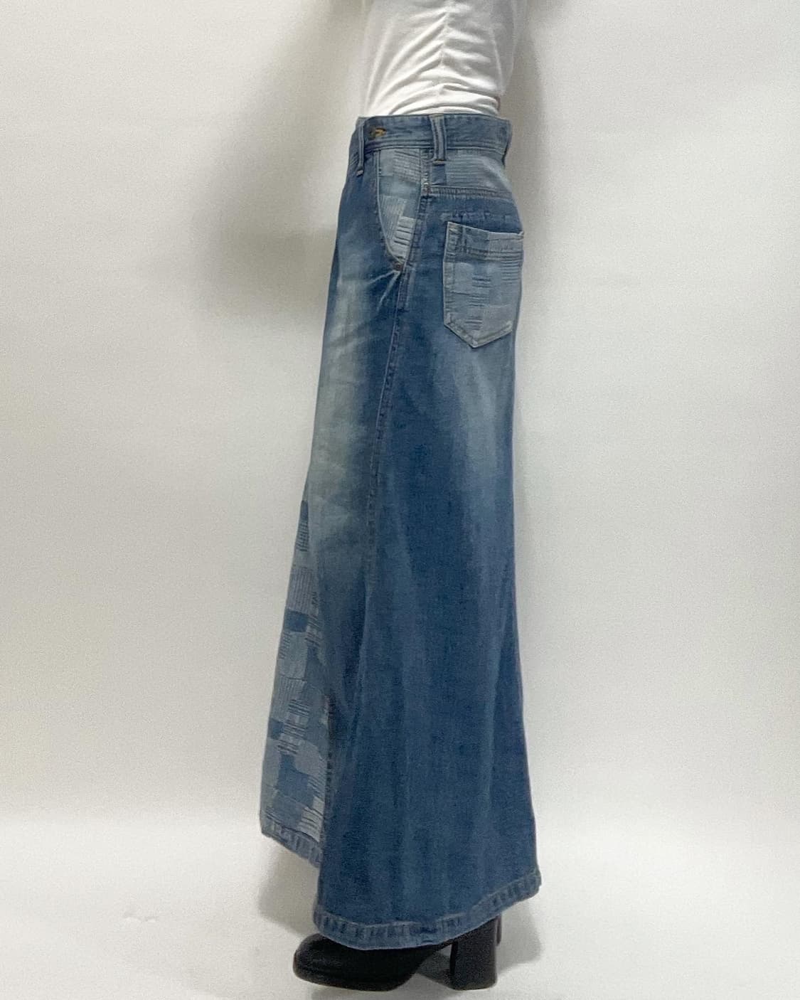 vintage denim skirt 상품이미지2