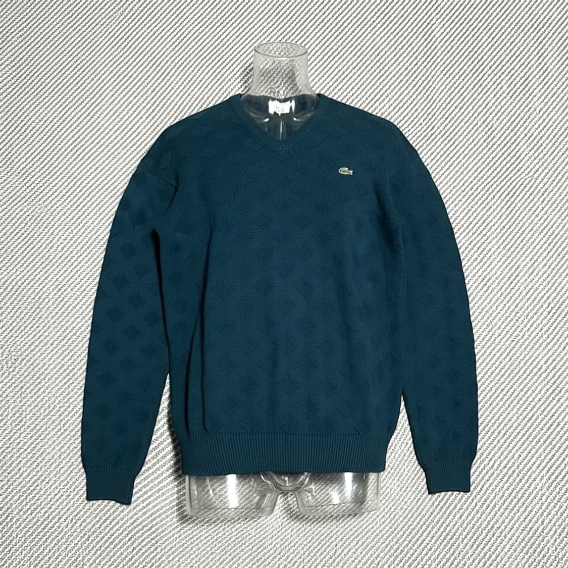 [M] Lacoste 라코스테 패턴 브이넥 니트 상품이미지3