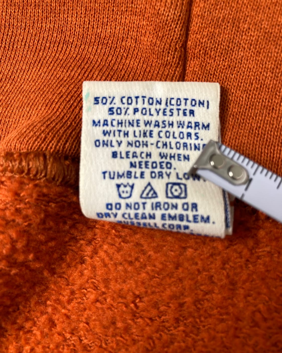 90s Russell Zip Up Hoodie (burnt orange) 상품이미지4