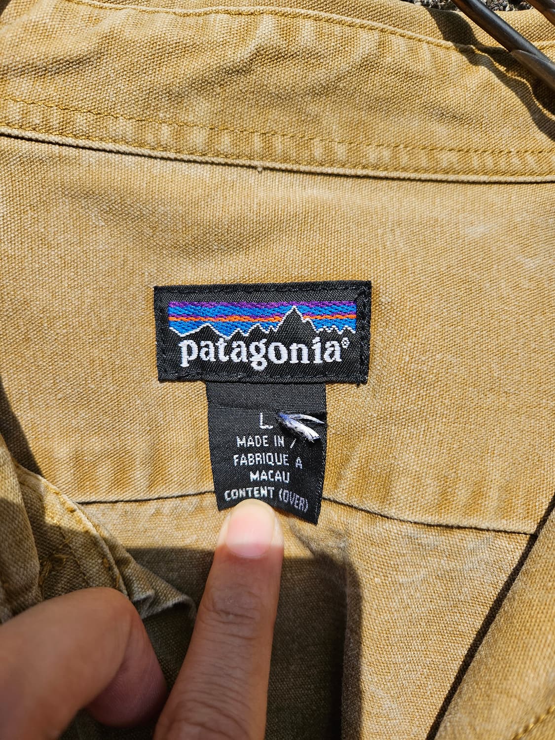 Patagonia 파타고니아 워크셔츠 (L,100~105 카라멜) 상품이미지5