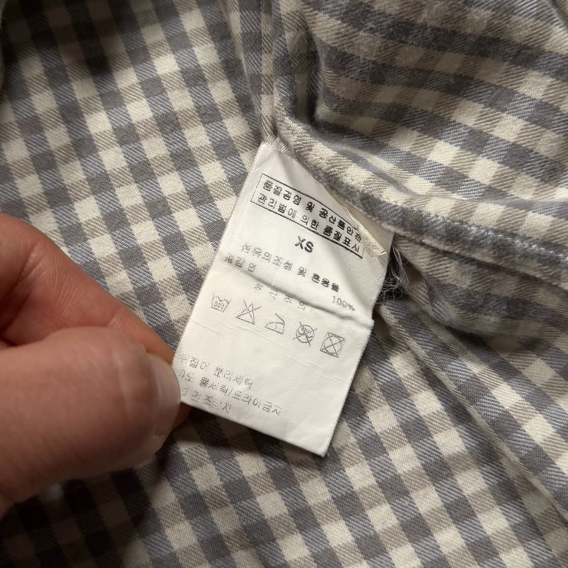 Loro Piana 로로 피아나 오픈 카라넥 체크 셔츠 상품이미지7