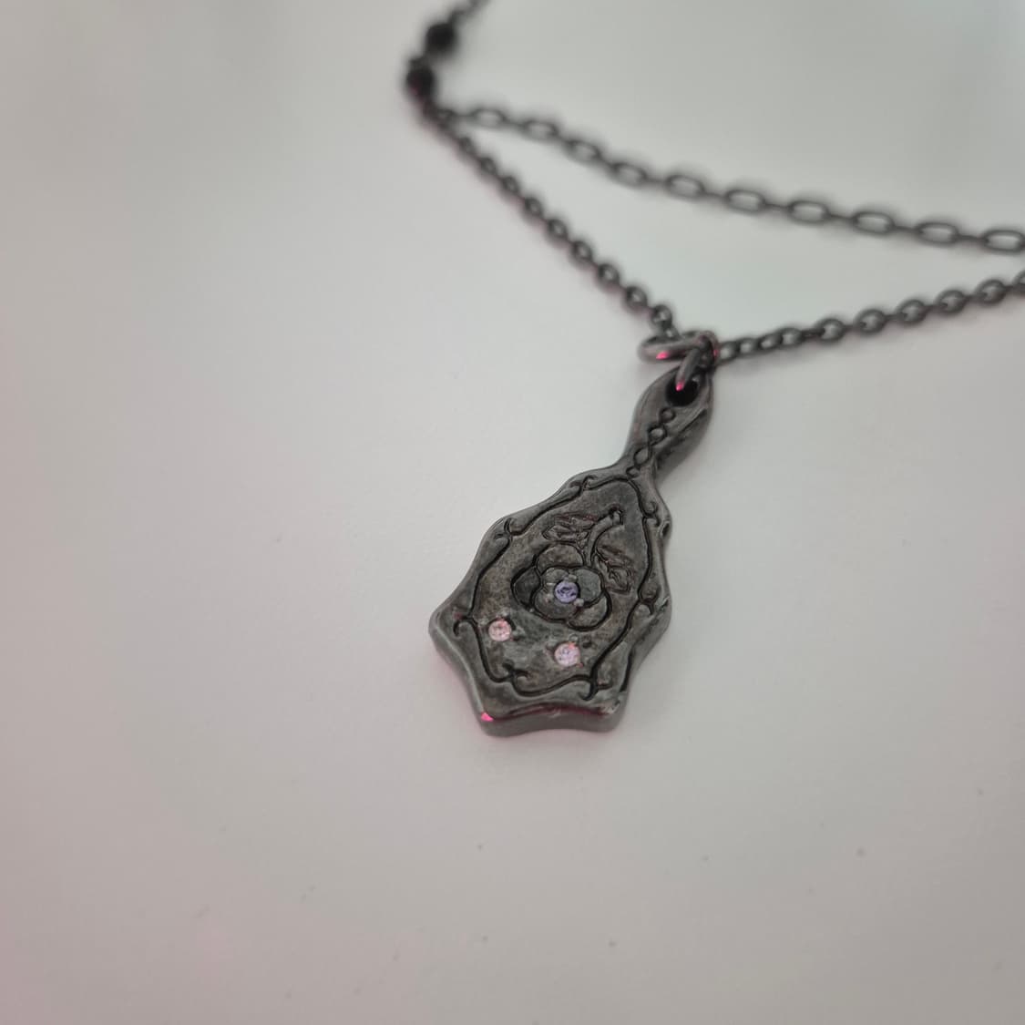 안나수이 장미 거울 목걸이 (박스X) 상품이미지2