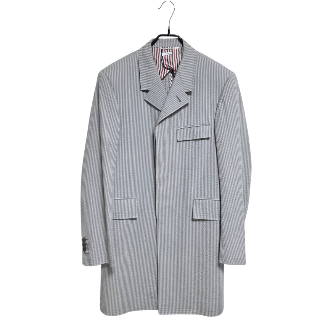 톰브라운 시어서커 오버코트 상품이미지1