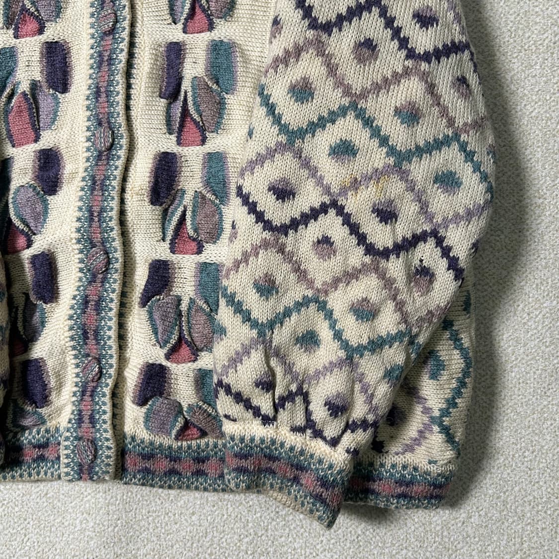  (L) KANATA 카나타 코위찬 노르딕 울 니트가디건 상품이미지5