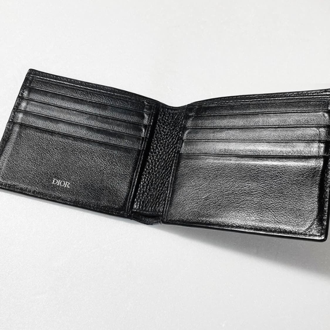 [정품] DIOR 디올 CD아이콘 그레인 송아지가죽 남성용 반지갑 상품이미지5