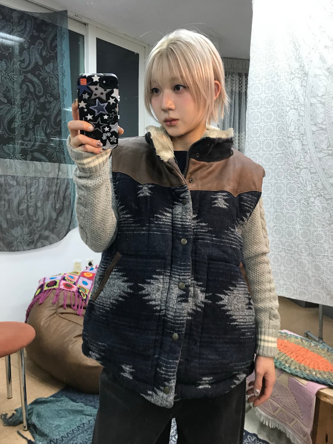 웨스티지 나바호 울 패딩조끼  상품이미지1