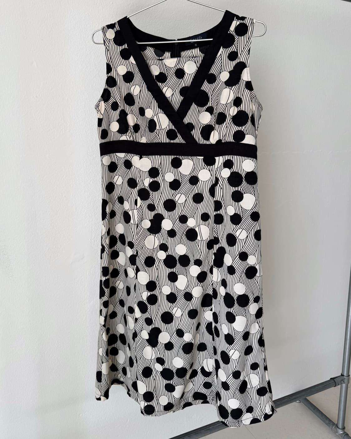 빈티지 도트 원피스 상품이미지3
