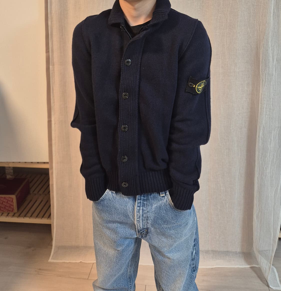 Stone Island Lambswool Knit Zip-Up 상품이미지1