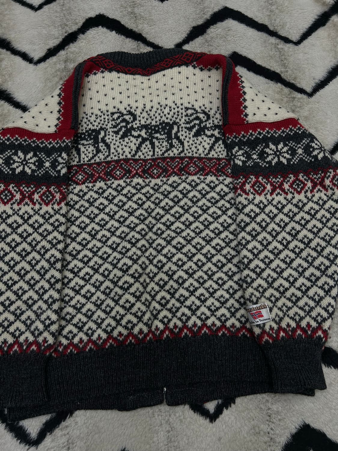 [실측XL]Nordstrikk 노르딕 패턴 가디건 상품이미지3