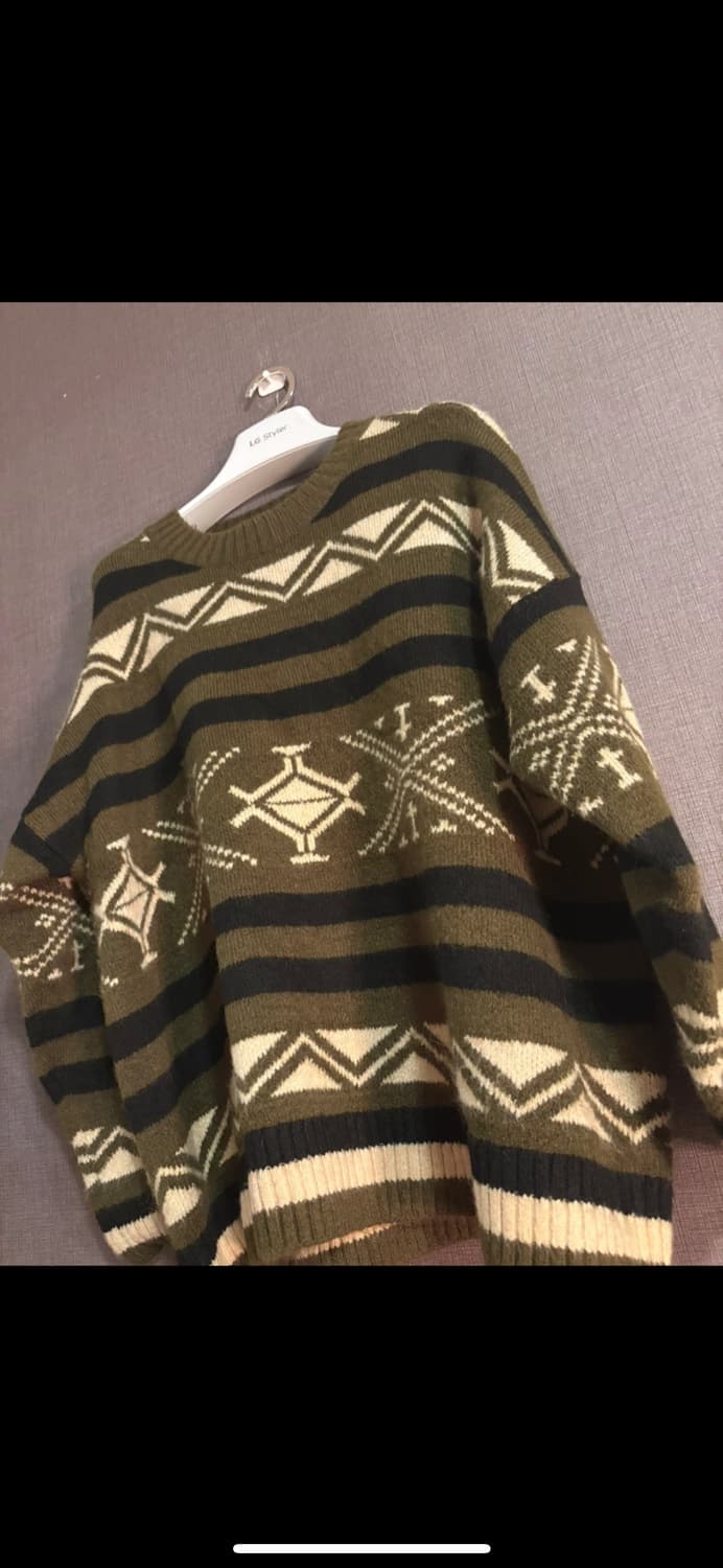 패턴 니트 스웨터 JAPAN 상품이미지3