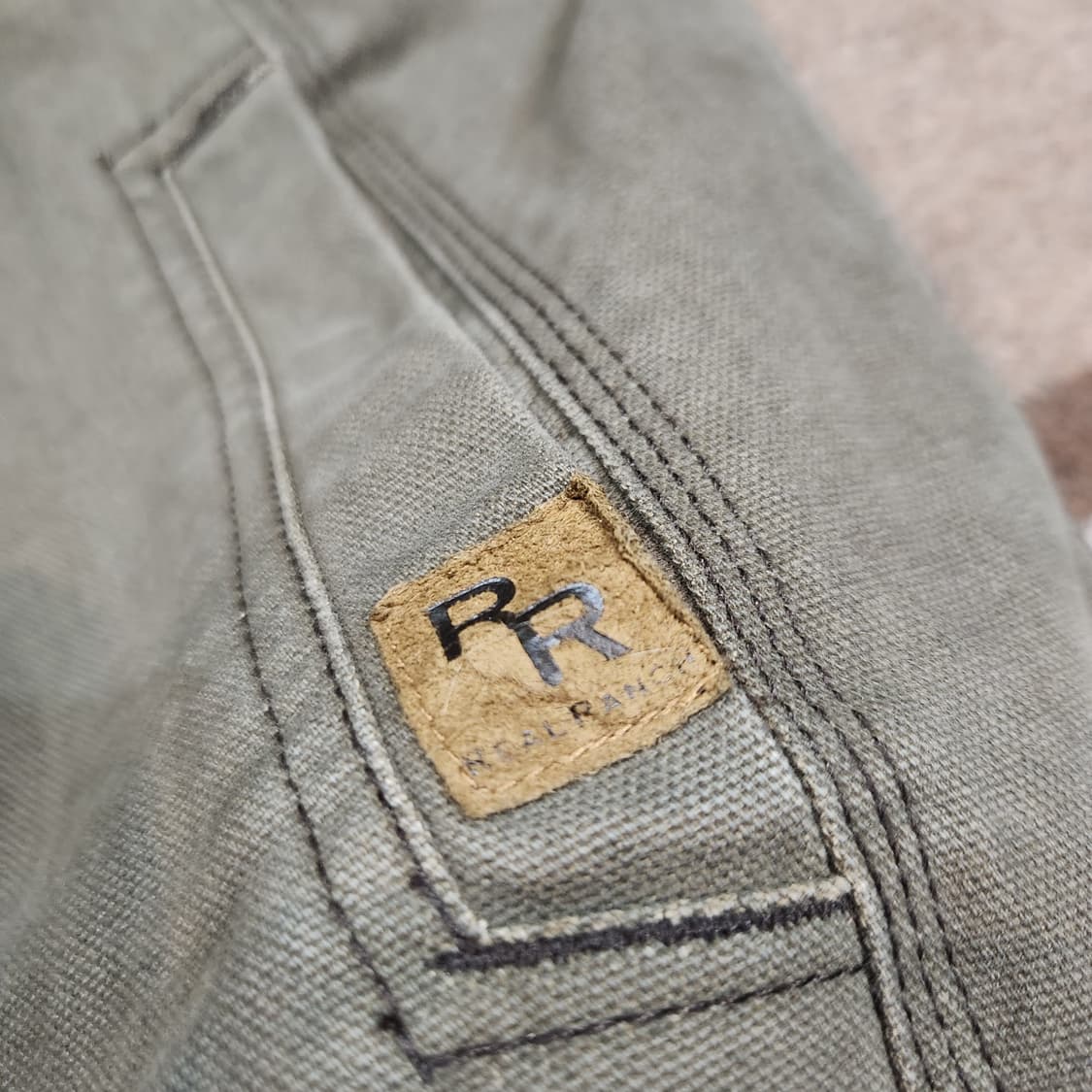 Real ranch 90s 리얼렌치 캔버스 밀리터리 자켓 M 105 워크 상품이미지4