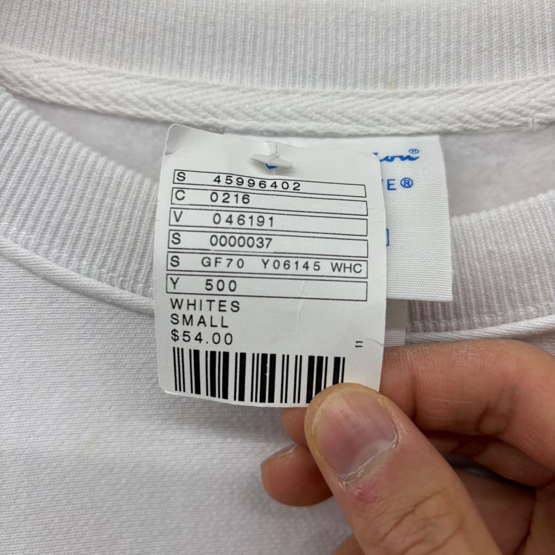 챔피온 리버스위브 맨투맨 화이트 남L 상품이미지4