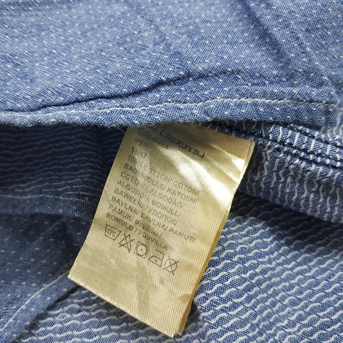 CN680 L LEE 리 블루 도트 슬림핏 긴팔 셔츠 남방 상품이미지6