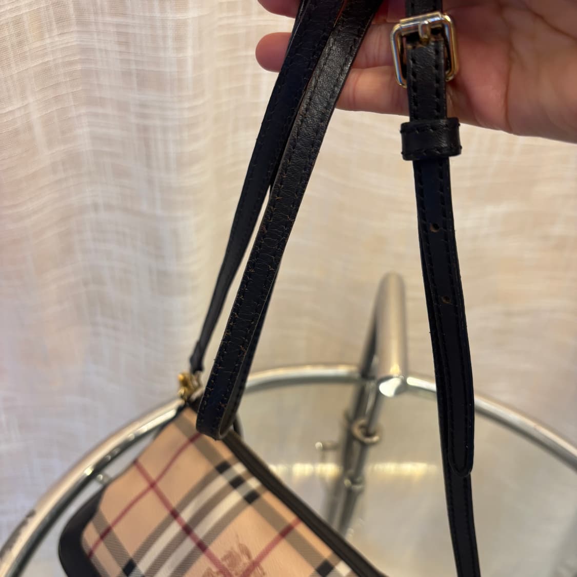 정품 버버리 노바체크 크로스백   상품이미지9