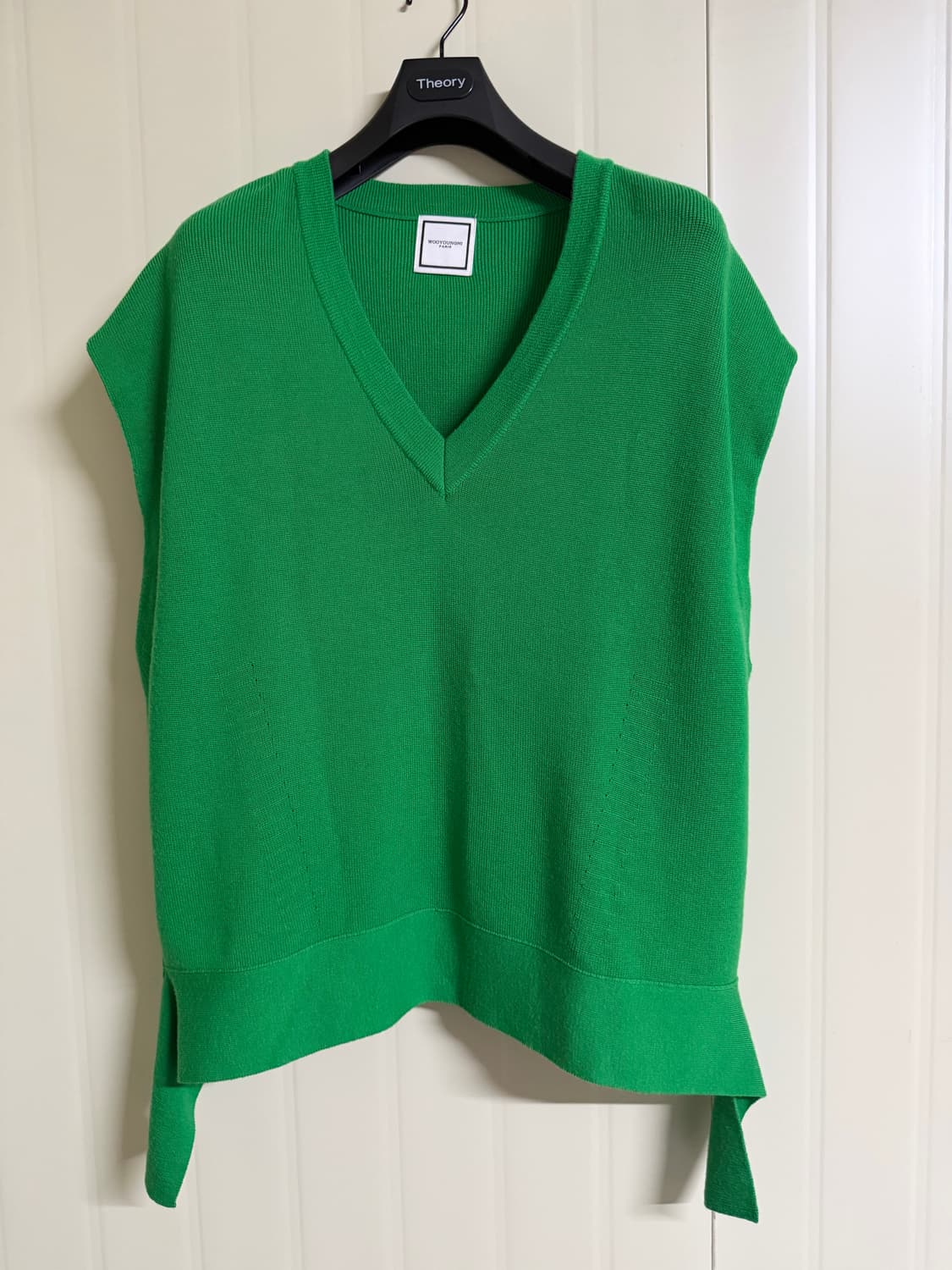 우영미 니트 베스트 그린 52 상품이미지1