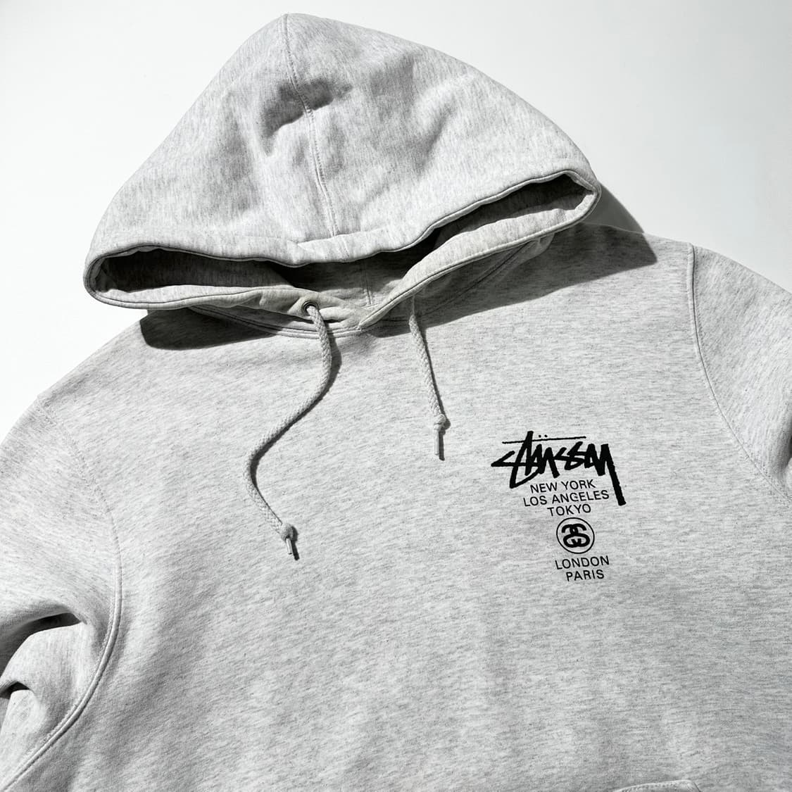 스투시 월드투어 후드 애쉬헤더 상품이미지3