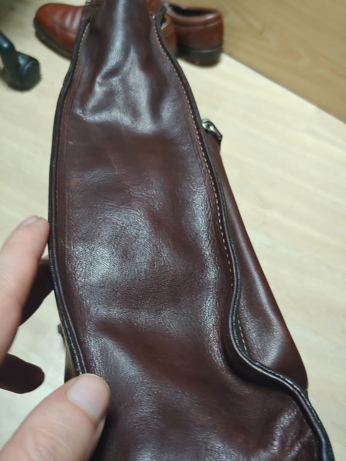 초콜렛 브라운 dakota 일본 가죽 서류가방 상품이미지7