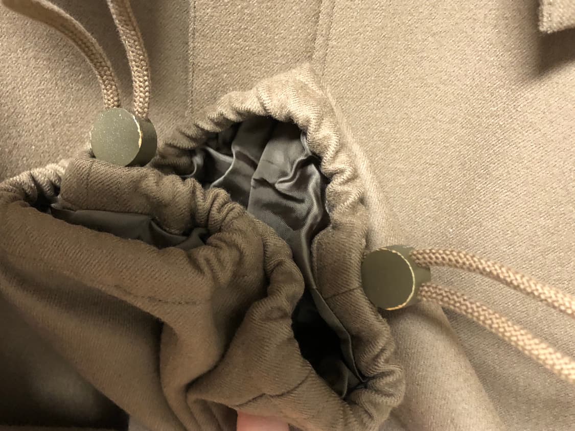 오라리 멜튼 울 후디드 코트 상품이미지6