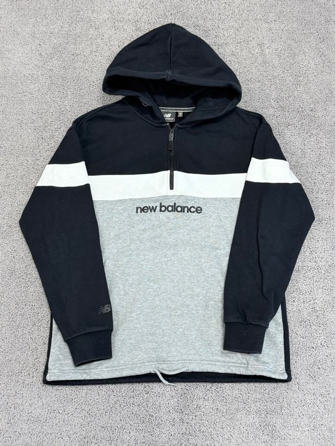 (90) 뉴발란스 하프집 후드 티 상품이미지1