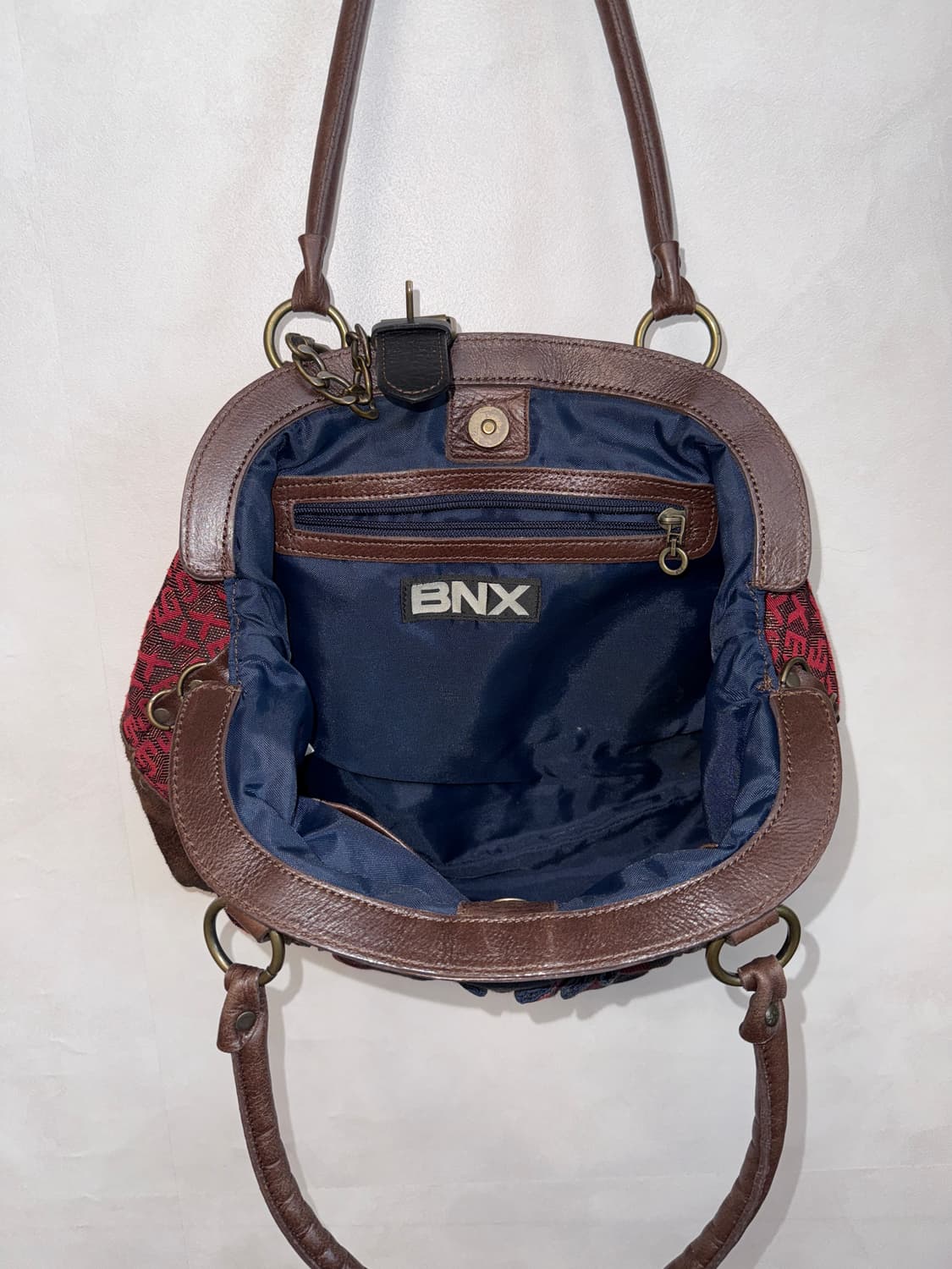 BNX oriental western tartan check 버클 숄더백 상품이미지6
