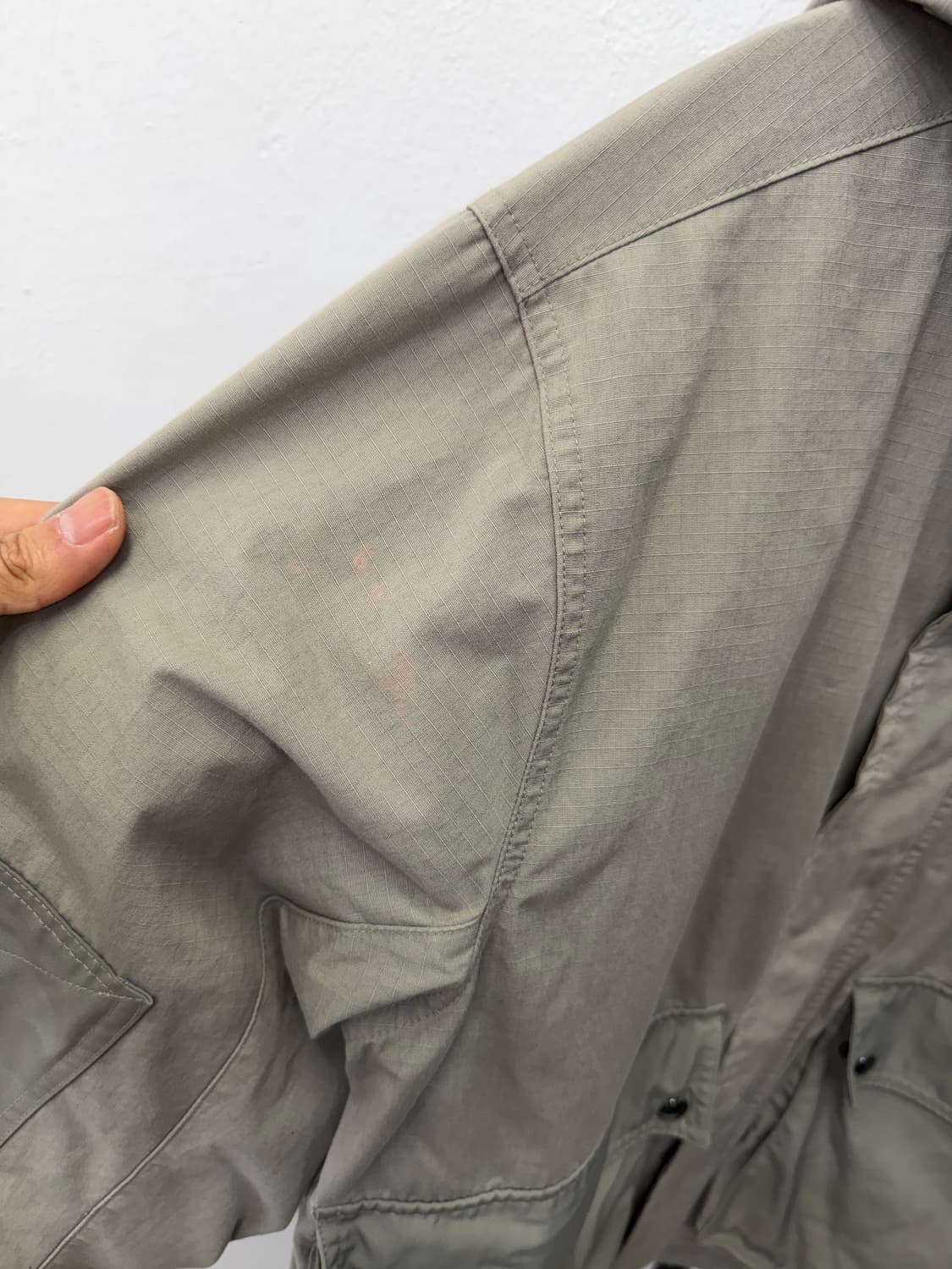 정품) 나이키 후드 야상 자켓 카키 L 상품이미지4