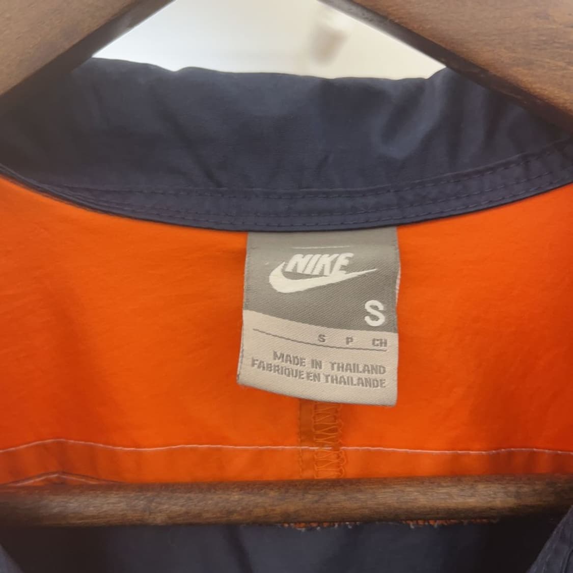 나이키 빈티지 레트로 오렌지배색 바람막이 자켓 S C07705 상품이미지5