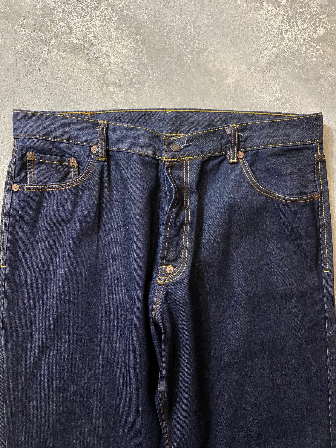 [40] EVISU 에비수 재팬 페인팅 오버사이즈 와이드 데님팬츠 상품이미지4