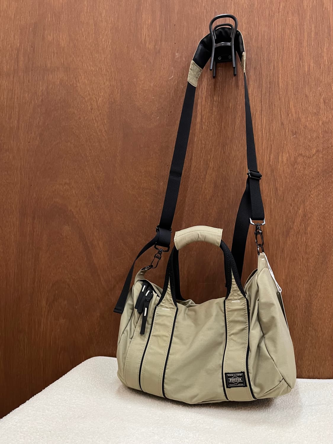 포터 코튼 크로스백 베이지 상품이미지5