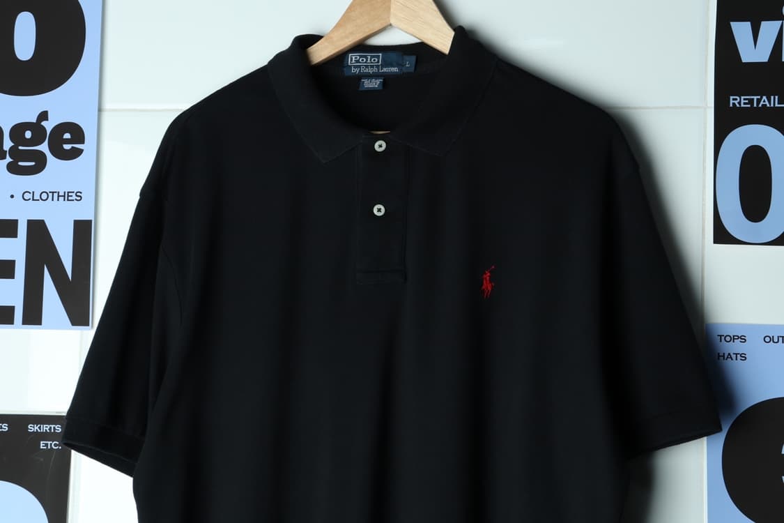 (L-2XL) 폴로 랄프로렌 반팔 카라 티셔츠 USA 블랙-7B0D 상품이미지3
