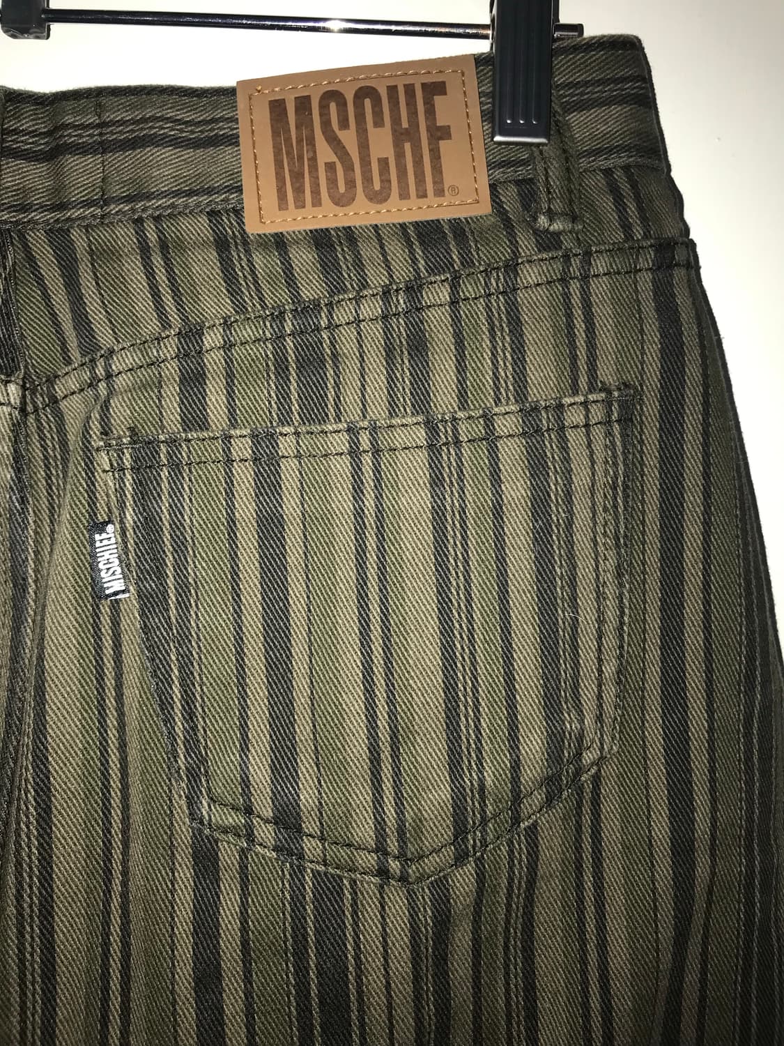 MSCHF Stripe Pattern Denim Mini Skirt 상품이미지7