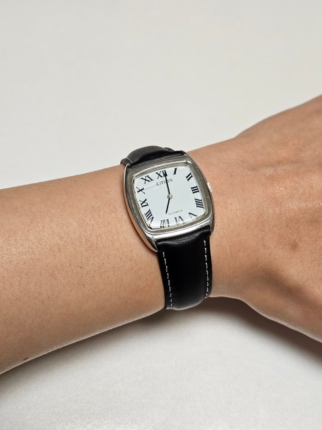 빈티지 시티즌  수동 가죽 시계 상품이미지2