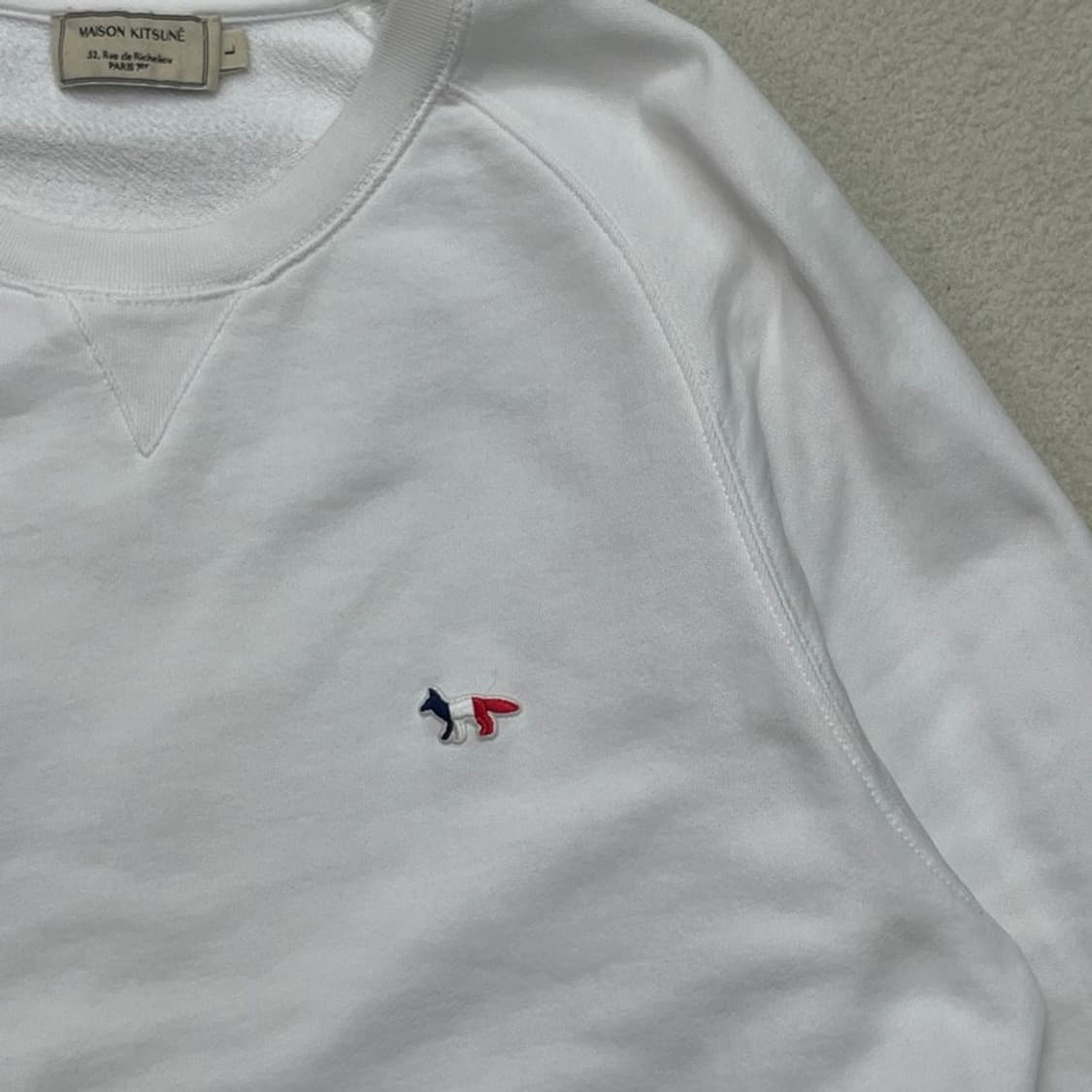 MAISON KITSUNE 나그랑 맨투맨 화이트 L 상품이미지2