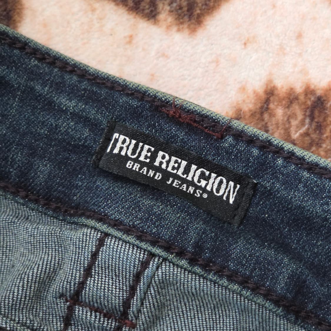 트루릴리전 진청 로우라이즈 세미 부츠컷 데님 팬츠 상품이미지7