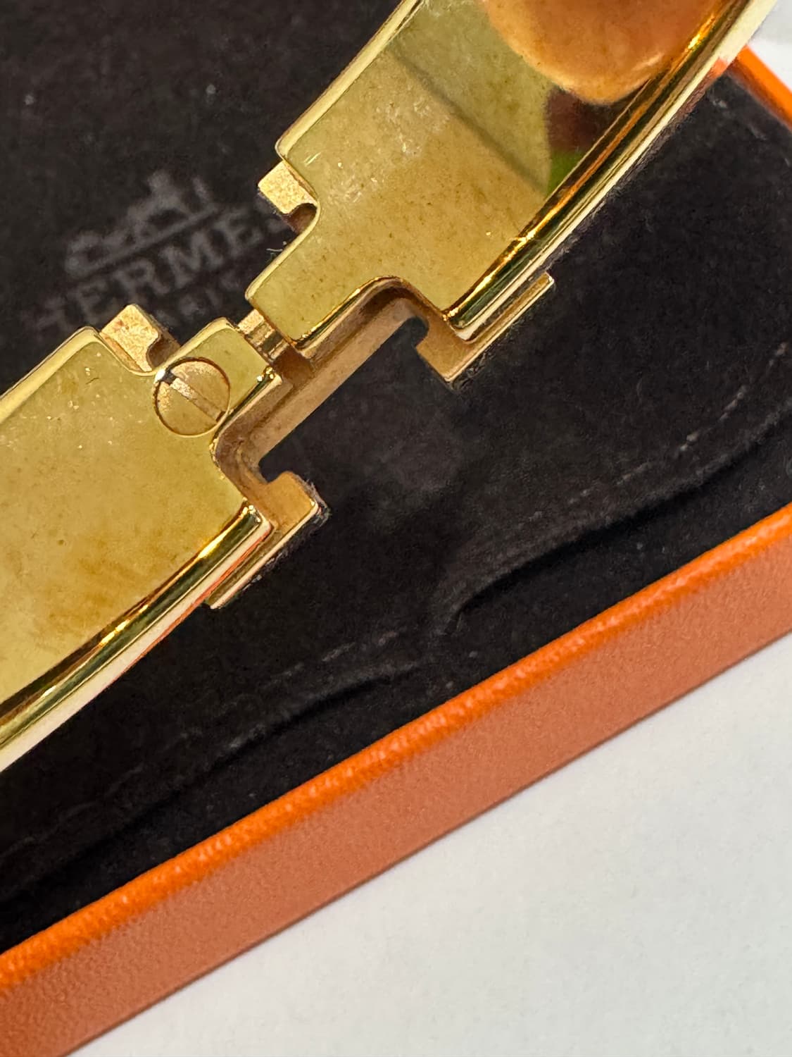 에르메스 클릭아슈 팔찌 화이트/골드 정품 상품이미지6