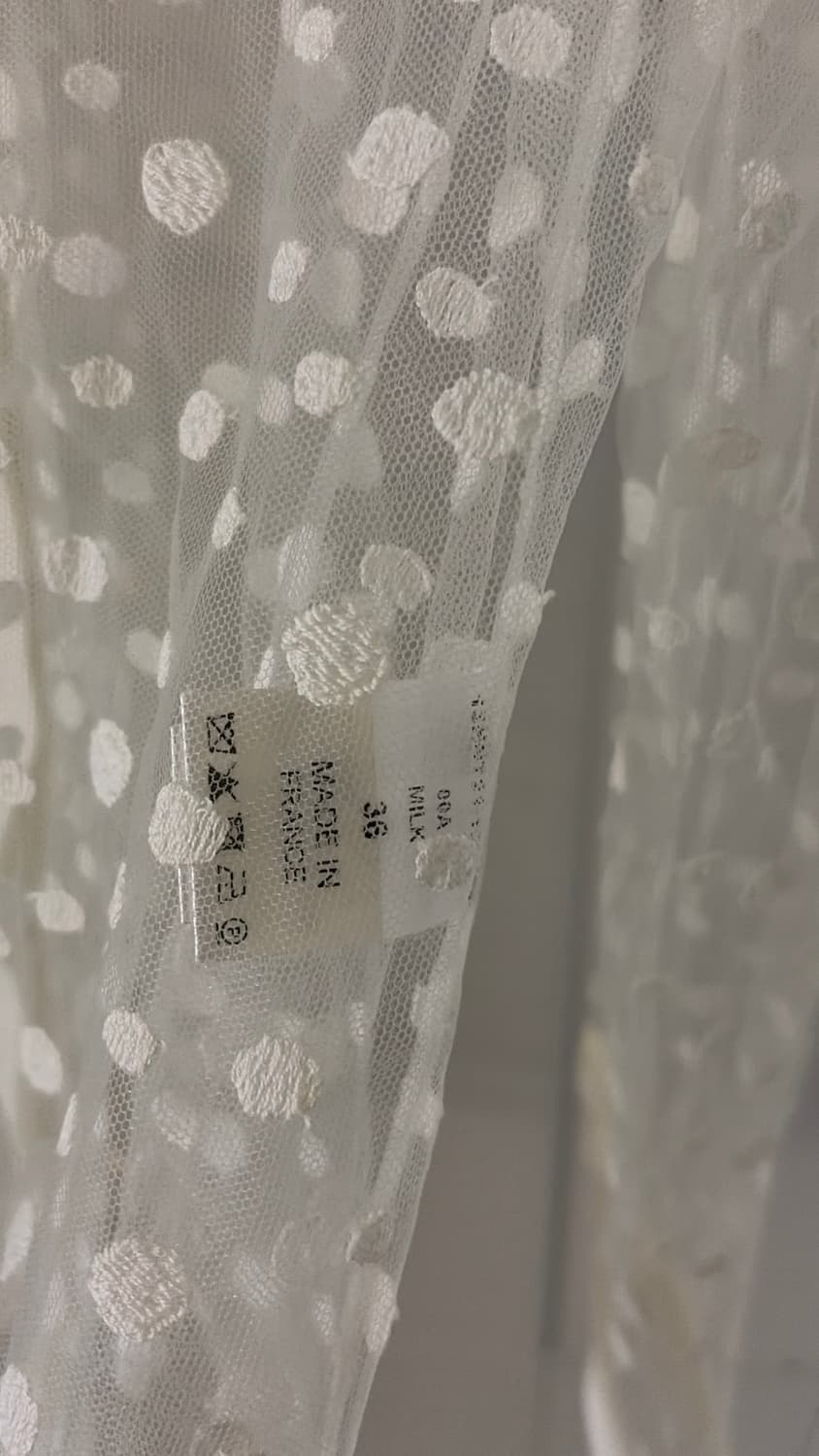 끌로에 도트 시스루 블라우스 44,55 정품 상품이미지3