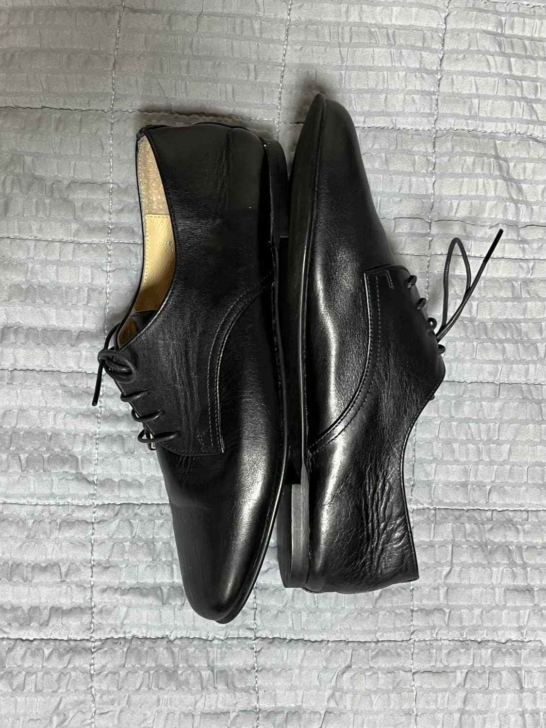 [240] 마가렛호웰 블랙 레더 더비슈즈 상품이미지3