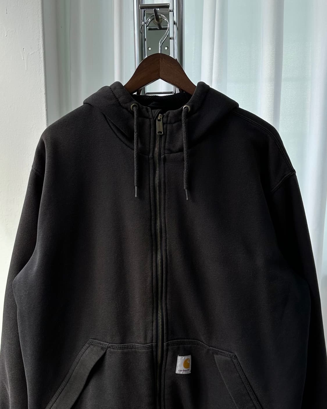 [L]칼하트 써멀 레인디펜더 블랙 후드집업 상품이미지4