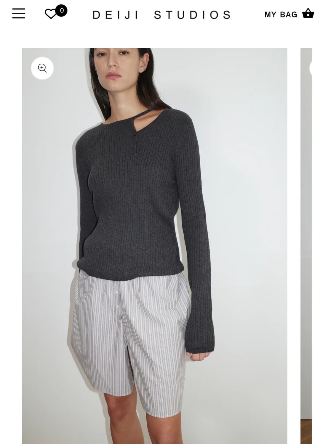 deiji studios cut out cardi 상품이미지3