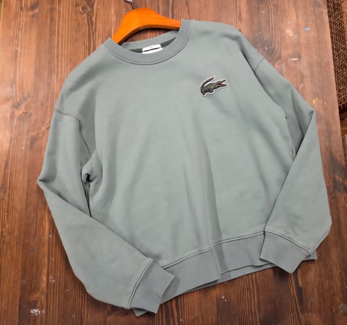 라코스테 여성 맨투맨 다크민트색상 상품이미지1