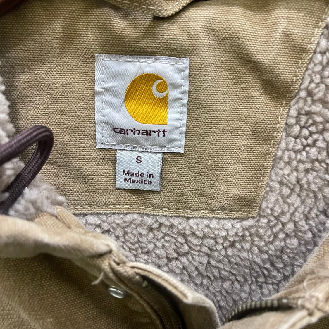 칼하트 후드 쉐어링 자켓 상품이미지2