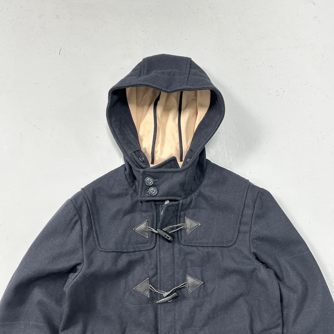 아르마니 블랙 울 더플 후드자켓 상품이미지2