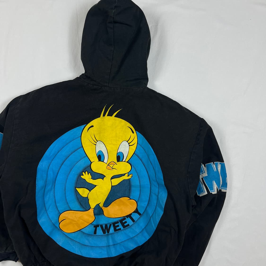 90‘s 루니툰즈 looney tunes 트위티 카툰 후드자켓 상품이미지6