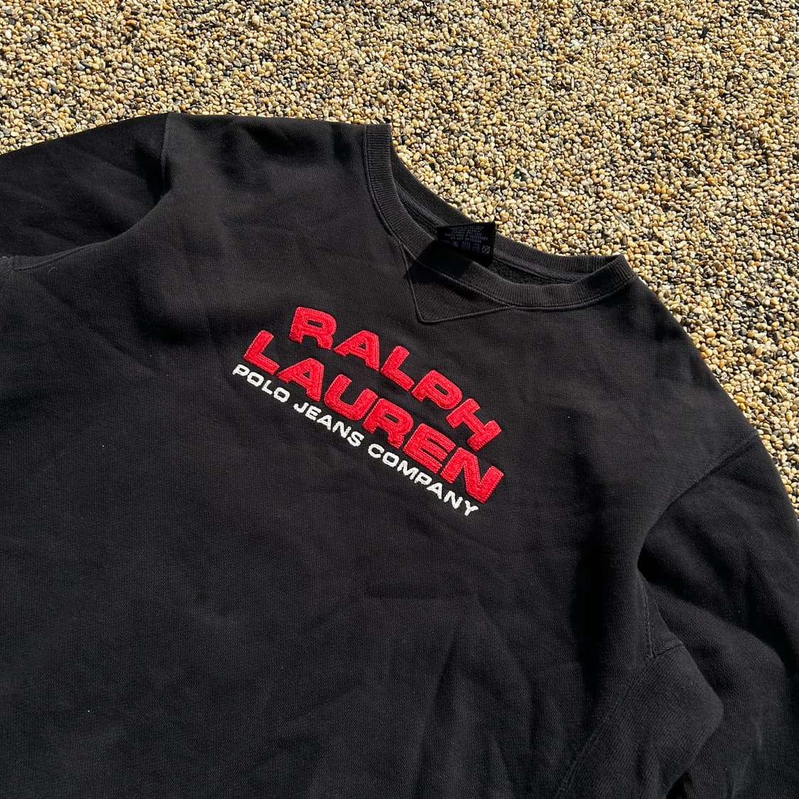 폴로 진스 블랙 스펠로고 맨투맨 상품이미지2