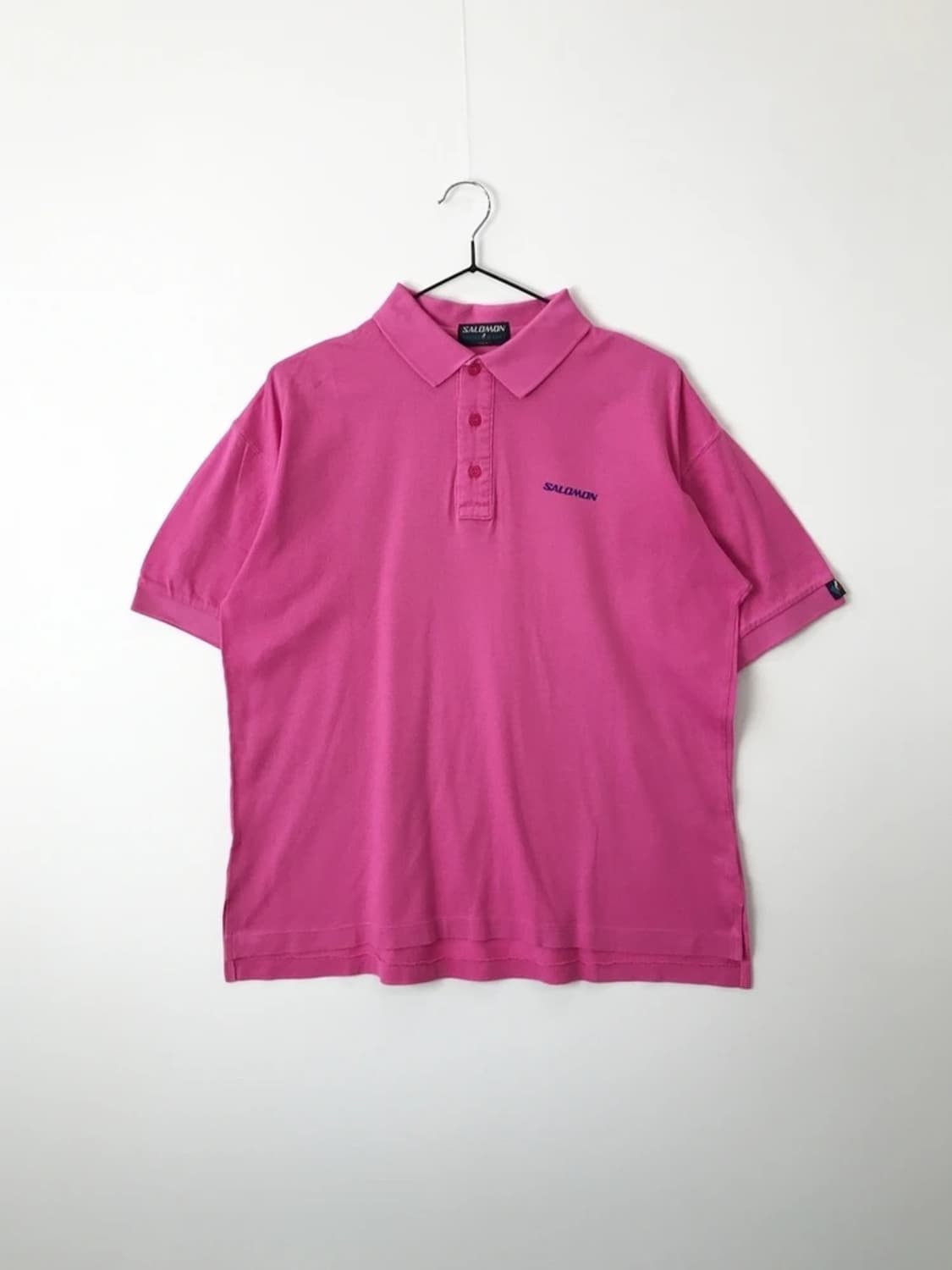Old Salomon Pink Logo Polo Shirt 상품이미지3