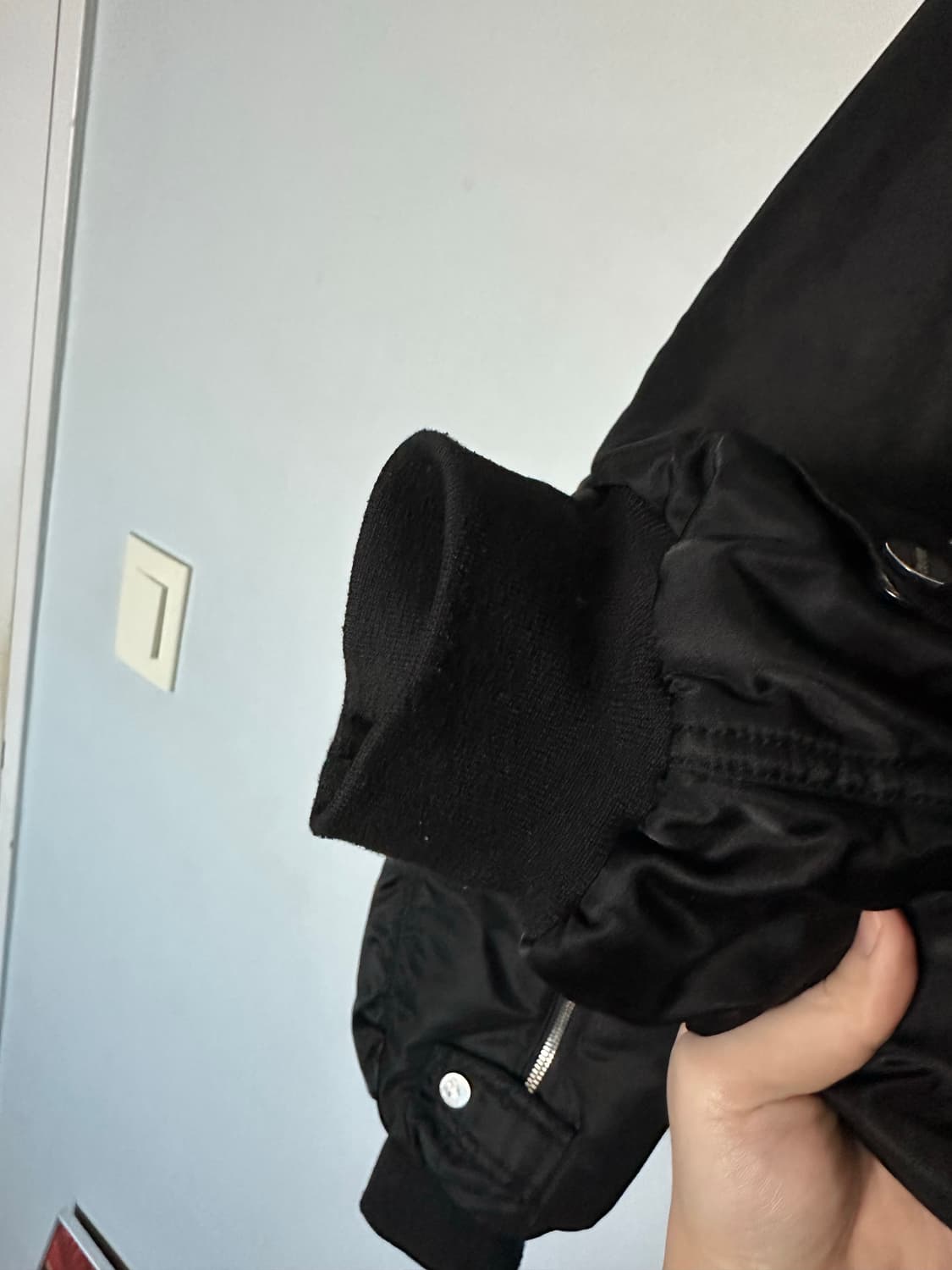 1사이즈) 크레이퍼 봄버 ma1 블랙 상품이미지5