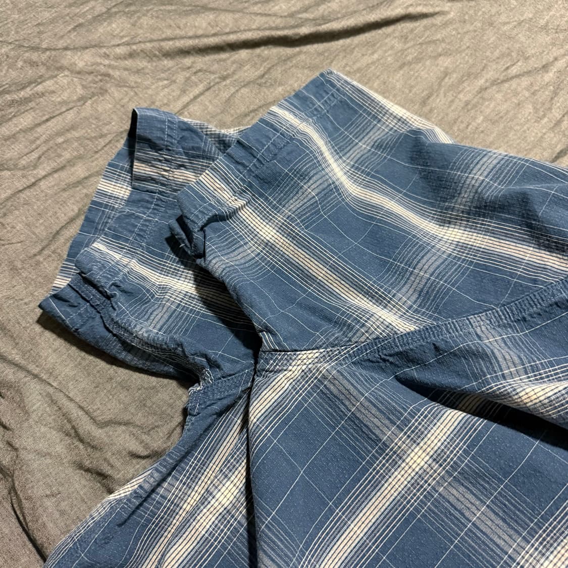 Short Sleeve Ripstop Plaid Shirt 상품이미지7