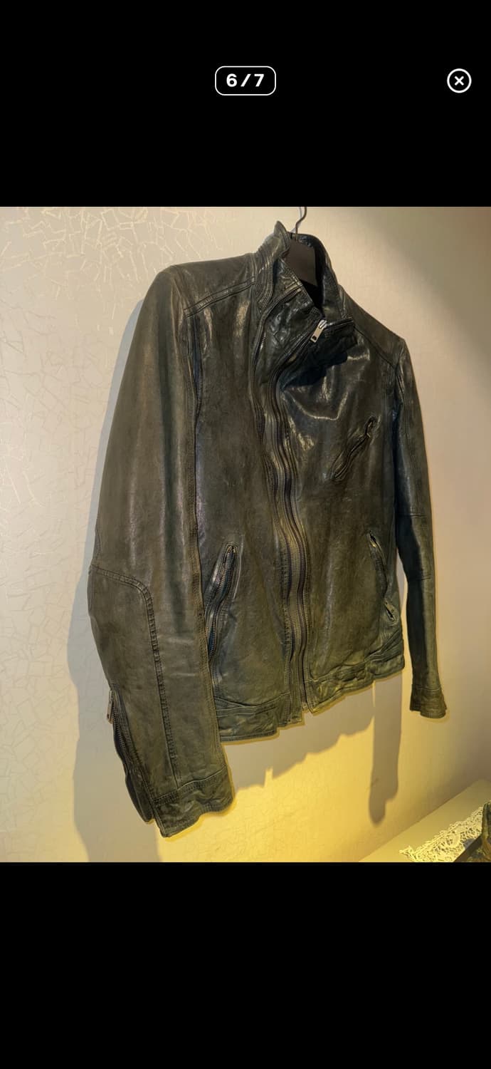 우영미 레더 자켓 상품이미지2